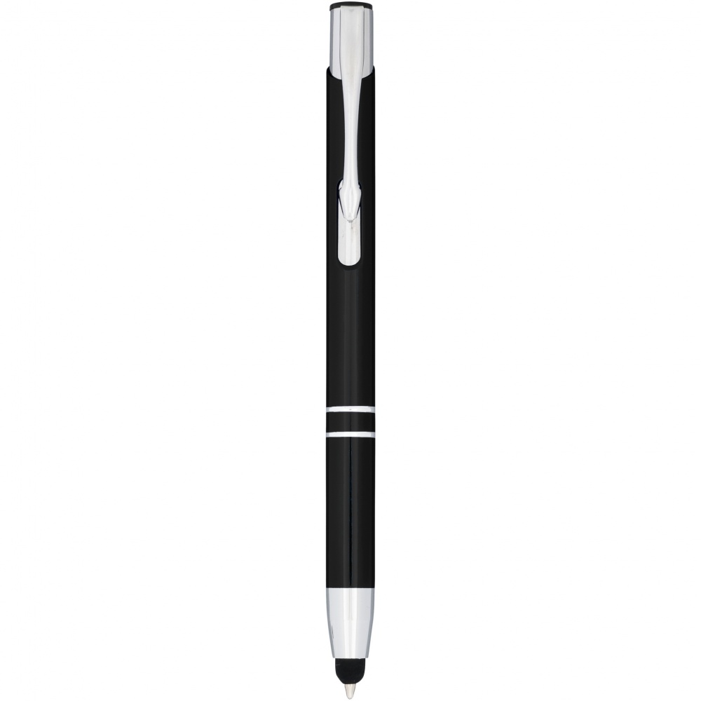 Logo trade promotional gift photo of: Moneta anodized aluminium click stylus ballpoint pen